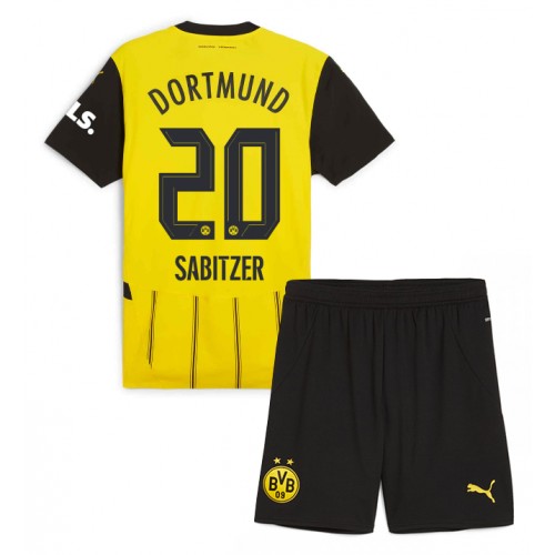 Dětský fotbalový dres Borussia Dortmund Marcel Sabitzer #20 2024-25 Domácí Krátký Rukáv (+ trenýrky)